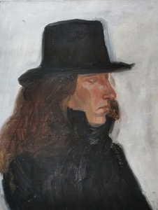 Портрет мужчины в чёрной шляпе