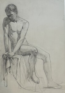 Академический рисунок, юноша 