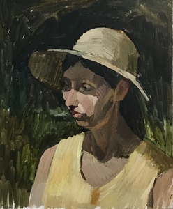 Портрет девушки в шляпе