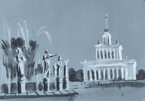 Вид на центральный павильон