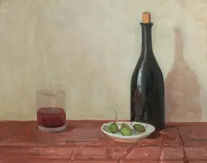 Натюрморт в багровых тонах