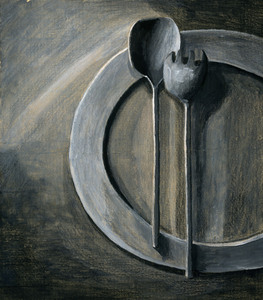 Тарелка, ложка, вилка