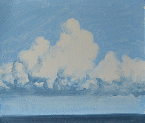 облака над морем