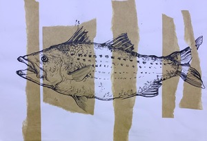 Серия работ "Графические рыбы" (1)
