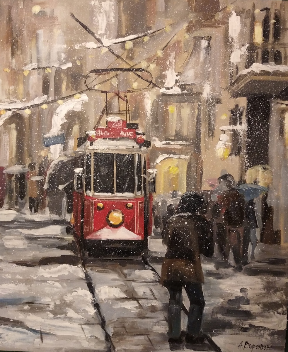 Картина Городской трамвай #2951 | Арт галерея GMOT