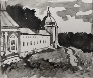 «Фрагмент монастыря в Переславле»