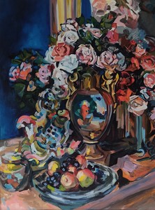 "Натюрморт с розами" копия Константин Коровин
