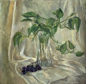 Зеленый укроп и виноград