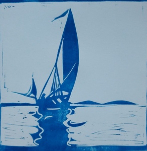Синяя лодка 