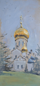 Саввино-Сторожевский монастырь этюд главного храма