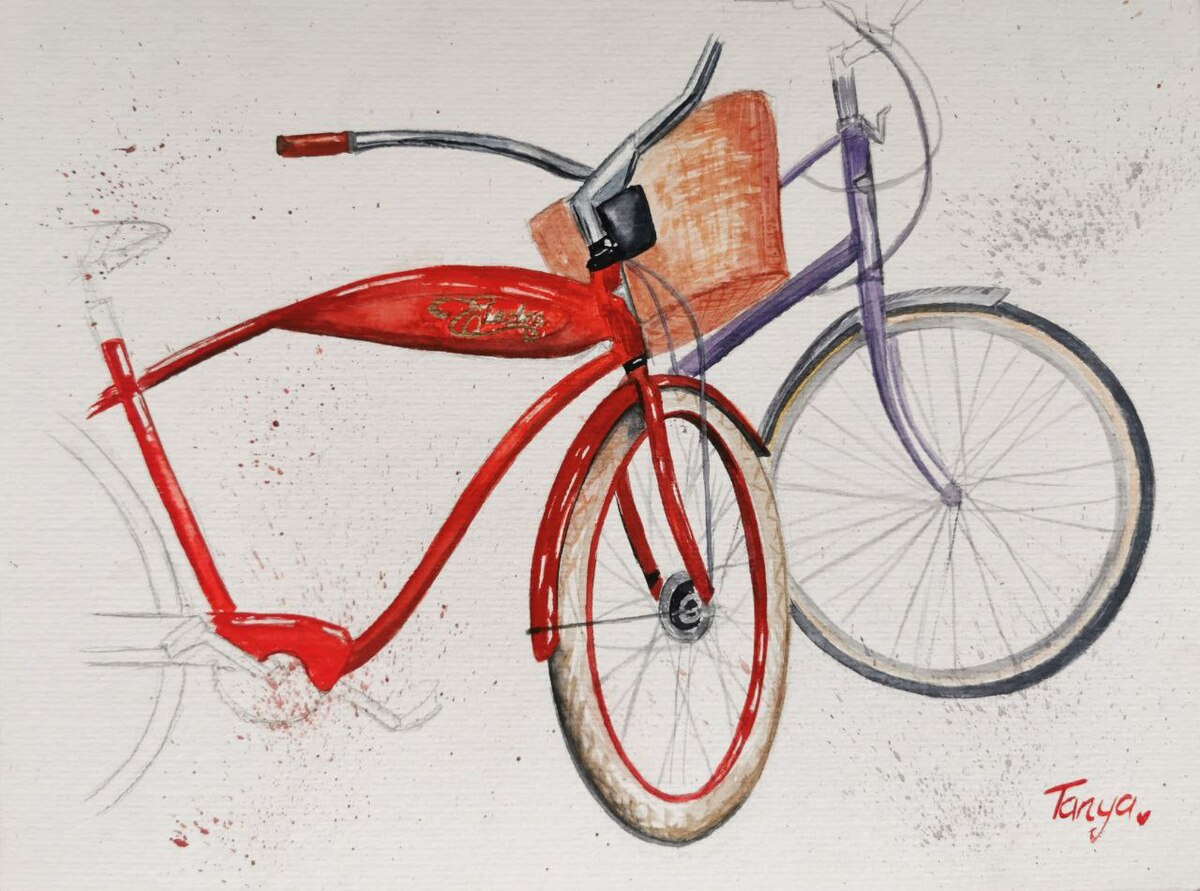 Картина Велосипеды #5895 | Арт галерея GMOT