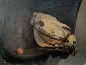 Натюрморт с лошадиным черепом 